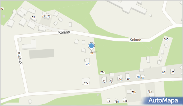 Kolano, Kolano, 78, mapa Kolano