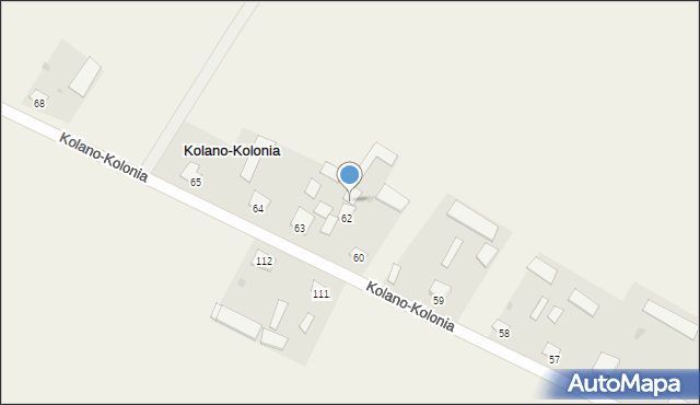 Kolano-Kolonia, Kolano-Kolonia, 63A, mapa Kolano-Kolonia