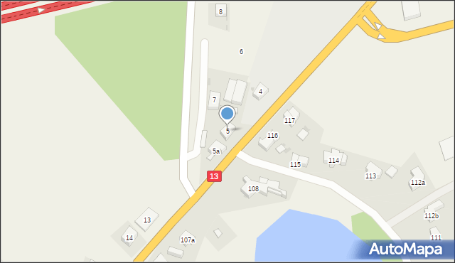 Kołbaskowo, Kołbaskowo, 5, mapa Kołbaskowo