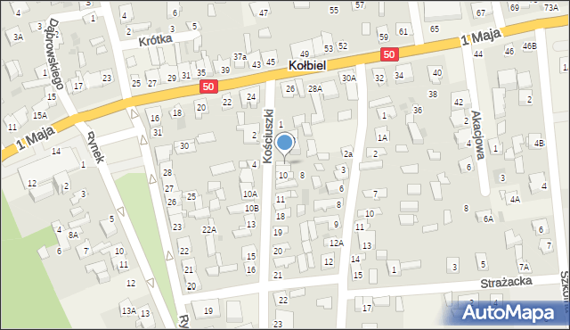 Kołbiel, Kościuszki Tadeusza, gen., 6, mapa Kołbiel