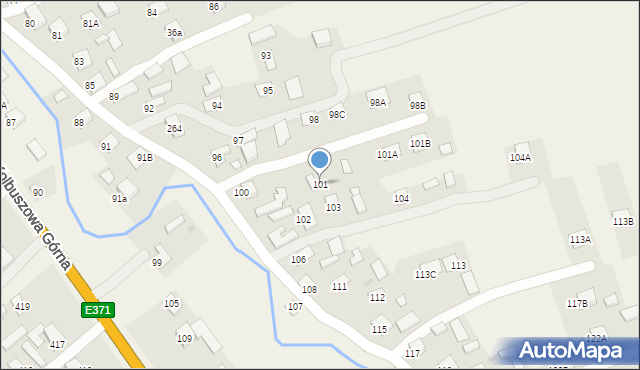 Kolbuszowa Górna, Kolbuszowa Górna, 101, mapa Kolbuszowa Górna