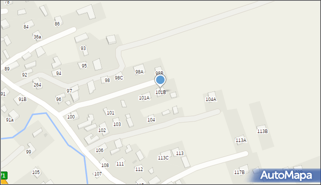 Kolbuszowa Górna, Kolbuszowa Górna, 101B, mapa Kolbuszowa Górna