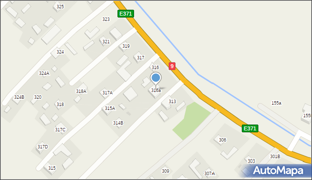 Kolbuszowa Górna, Kolbuszowa Górna, 316a, mapa Kolbuszowa Górna