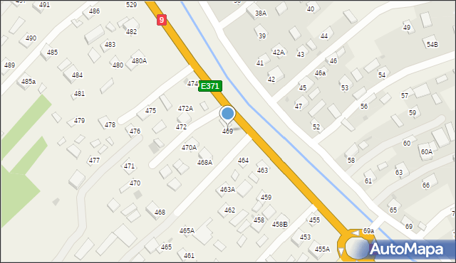 Kolbuszowa Górna, Kolbuszowa Górna, 469, mapa Kolbuszowa Górna