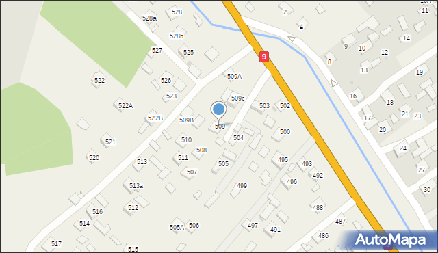 Kolbuszowa Górna, Kolbuszowa Górna, 509, mapa Kolbuszowa Górna