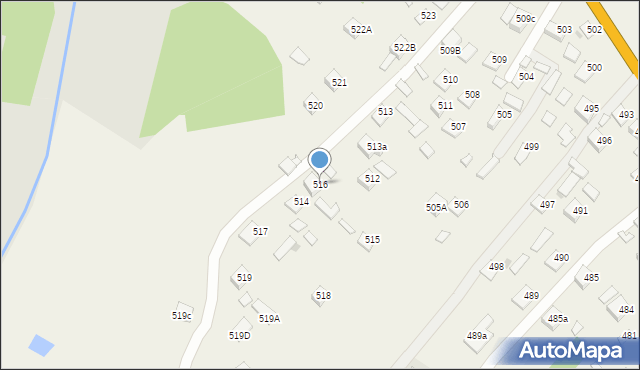 Kolbuszowa Górna, Kolbuszowa Górna, 516, mapa Kolbuszowa Górna