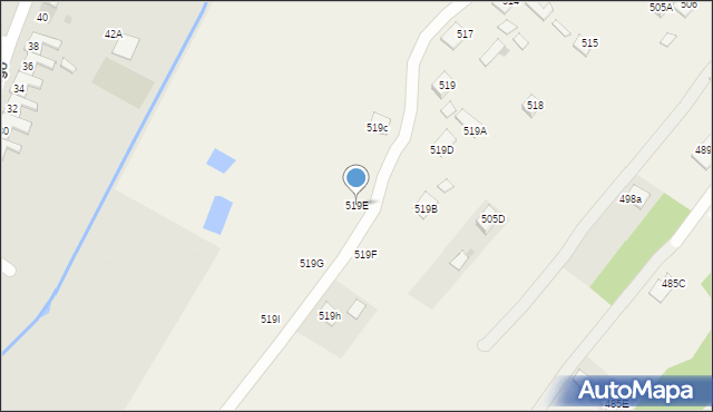 Kolbuszowa Górna, Kolbuszowa Górna, 519E, mapa Kolbuszowa Górna