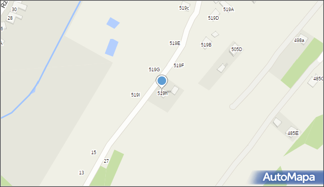 Kolbuszowa Górna, Kolbuszowa Górna, 519h, mapa Kolbuszowa Górna