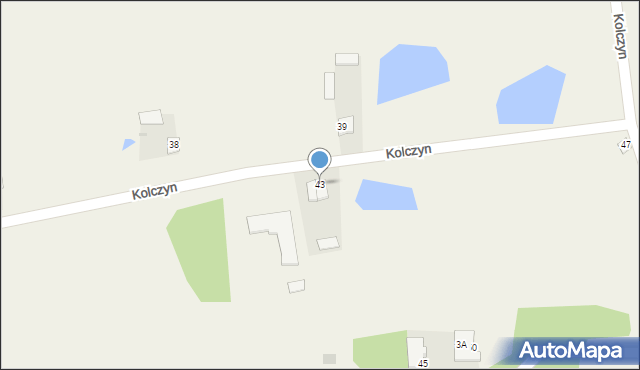 Kolczyn, Kolczyn, 43, mapa Kolczyn