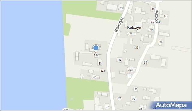Kolczyn, Kolczyn, 33a, mapa Kolczyn