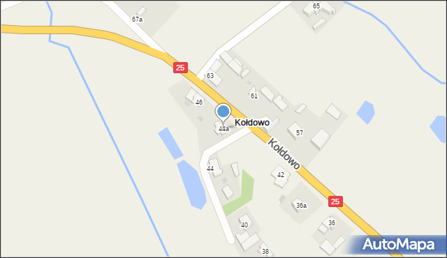 Kołdowo, Kołdowo, 44a, mapa Kołdowo