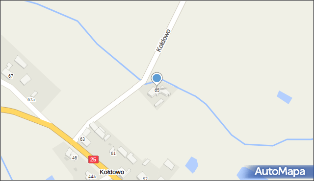 Kołdowo, Kołdowo, 65, mapa Kołdowo