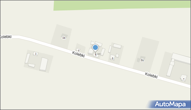 Kolebki, Kolebki, 5, mapa Kolebki