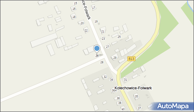 Kolechowice-Folwark, Kolechowice-Folwark, 26, mapa Kolechowice-Folwark