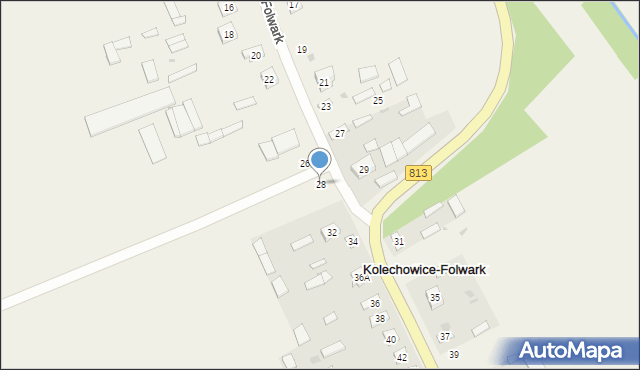 Kolechowice-Folwark, Kolechowice-Folwark, 28, mapa Kolechowice-Folwark