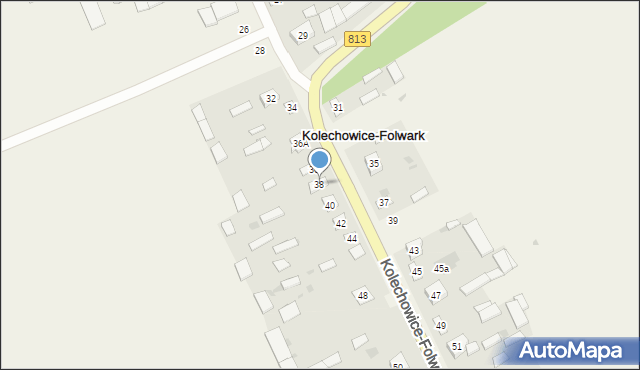 Kolechowice-Folwark, Kolechowice-Folwark, 38, mapa Kolechowice-Folwark