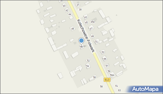 Kolechowice-Folwark, Kolechowice-Folwark, 50, mapa Kolechowice-Folwark