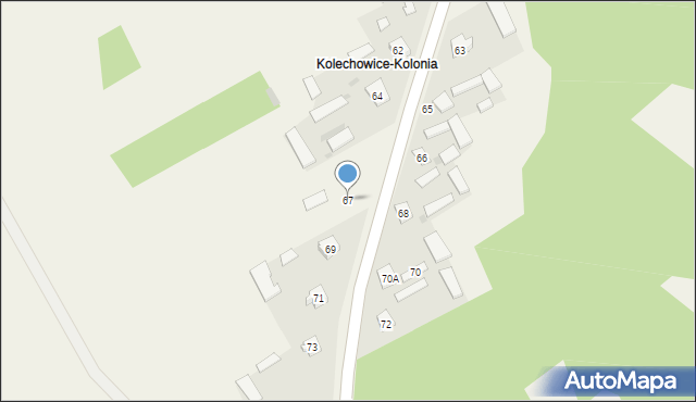 Kolechowice-Kolonia, Kolechowice-Kolonia, 67, mapa Kolechowice-Kolonia