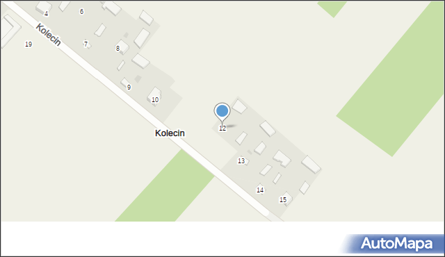 Kolecin, Kolecin, 12, mapa Kolecin