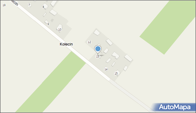 Kolecin, Kolecin, 13, mapa Kolecin