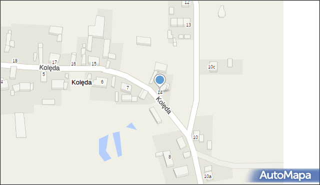 Kolęda, Kolęda, 14, mapa Kolęda