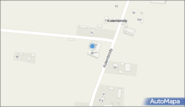 Kolembrody, Kolembrody, 60, mapa Kolembrody