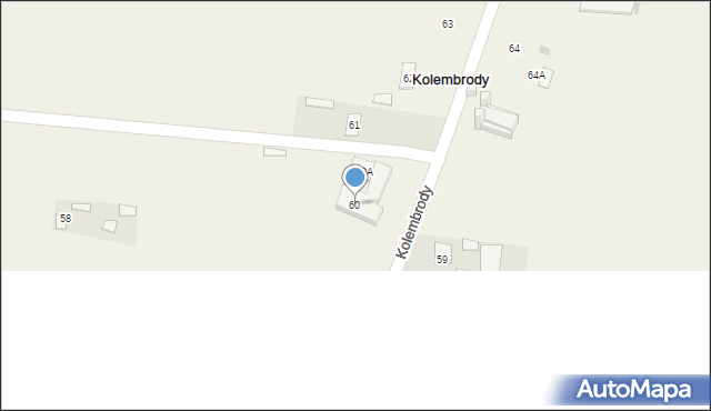 Kolembrody, Kolembrody, 60, mapa Kolembrody