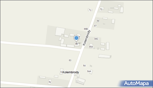 Kolembrody, Kolembrody, 66, mapa Kolembrody