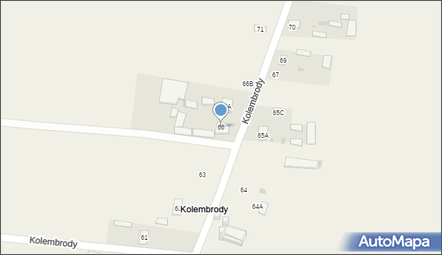 Kolembrody, Kolembrody, 66, mapa Kolembrody