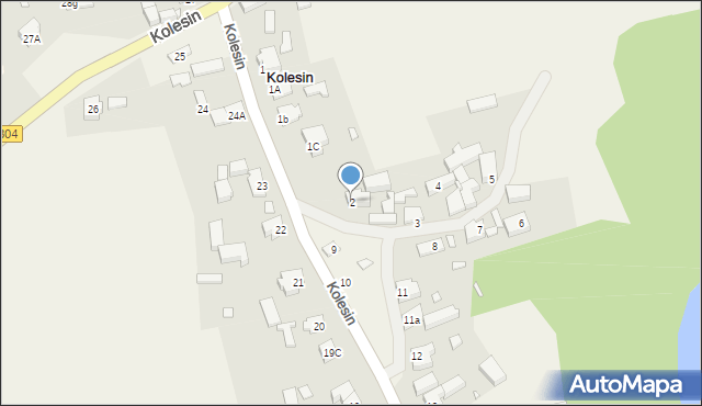 Kolesin, Kolesin, 2, mapa Kolesin