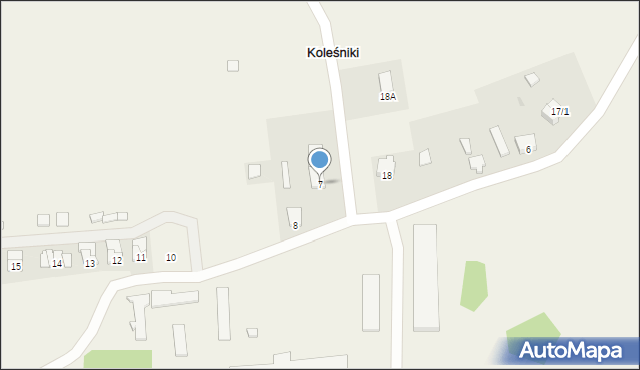 Koleśniki, Koleśniki, 7, mapa Koleśniki