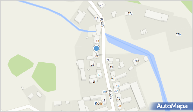 Kolin, Kolin, 15, mapa Kolin