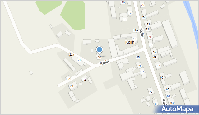 Kolin, Kolin, 20, mapa Kolin