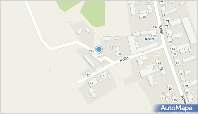 Kolin, Kolin, 21, mapa Kolin