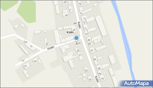 Kolin, Kolin, 25, mapa Kolin