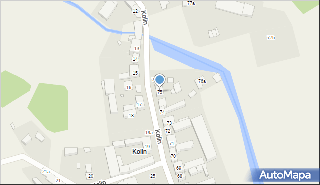 Kolin, Kolin, 75, mapa Kolin