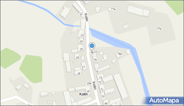 Kolin, Kolin, 76, mapa Kolin