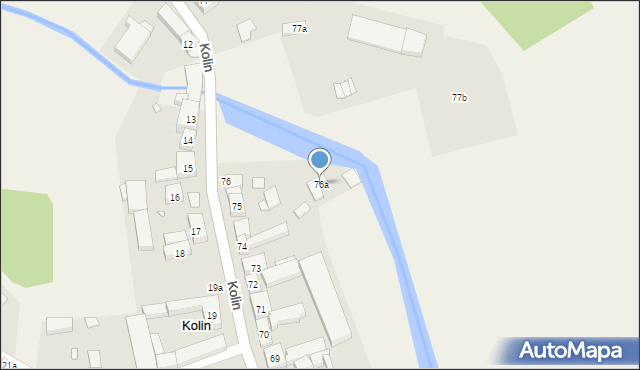 Kolin, Kolin, 76a, mapa Kolin