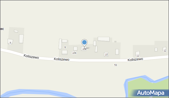 Koliszewo, Koliszewo, 10a, mapa Koliszewo