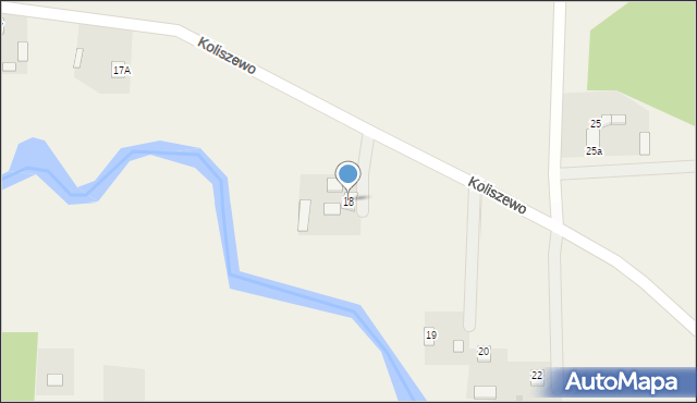 Koliszewo, Koliszewo, 18, mapa Koliszewo