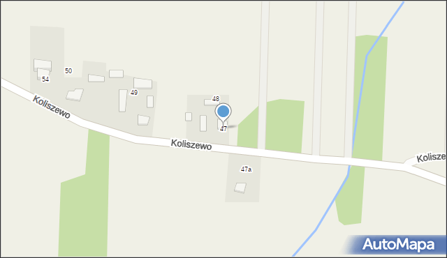 Koliszewo, Koliszewo, 47, mapa Koliszewo