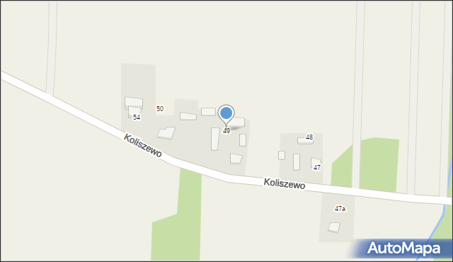 Koliszewo, Koliszewo, 49, mapa Koliszewo