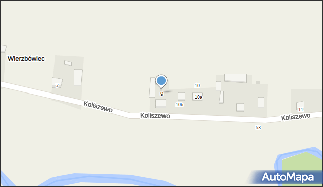 Koliszewo, Koliszewo, 9, mapa Koliszewo