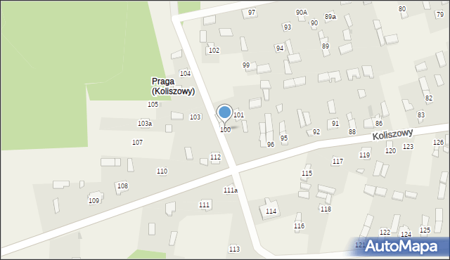Koliszowy, Koliszowy, 100, mapa Koliszowy