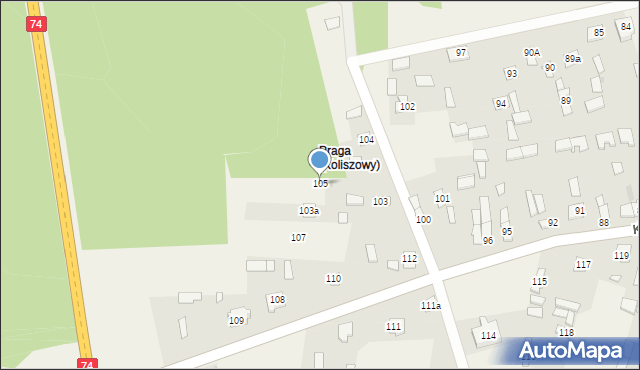 Koliszowy, Koliszowy, 105, mapa Koliszowy