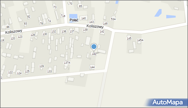 Koliszowy, Koliszowy, 141, mapa Koliszowy