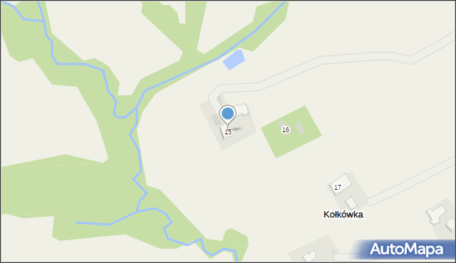 Kołkówka, Kołkówka, 15, mapa Kołkówka