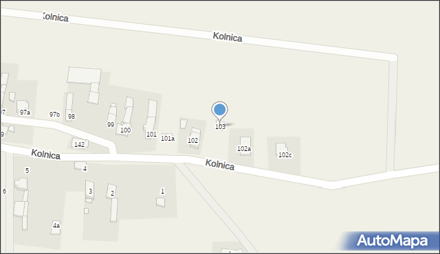 Kolnica, Kolnica, 103, mapa Kolnica