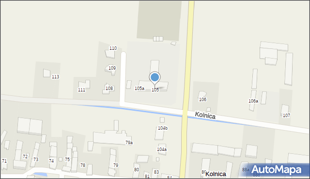 Kolnica, Kolnica, 105, mapa Kolnica