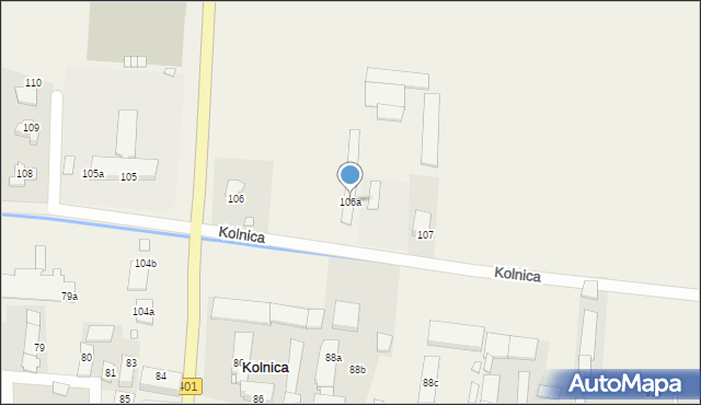 Kolnica, Kolnica, 106a, mapa Kolnica